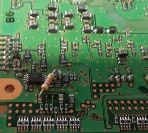 Bodge resistor TS-2000 resistor mod